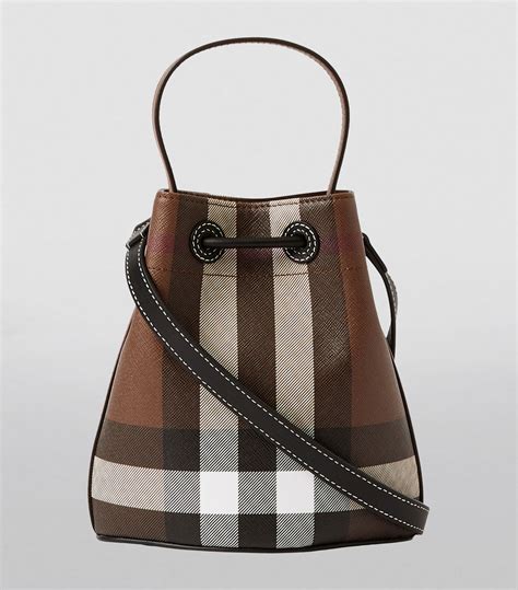 burberry mini buckle bag|Mini TB Bucket Bag in Dark birch brown .